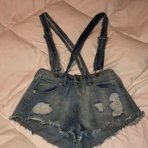 H&M Divided High Waist Jean Overalls